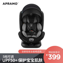 安途美apramo全龄段安全座椅配件遮阳棚保护宝宝肌肤5挡可调