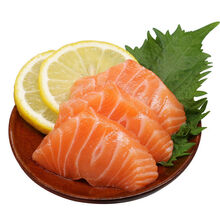 三文鱼(中段)刺身新鲜切割三文鱼生鱼片即食生吃日料生鱼片 2份 【去皮边角430克/斤】