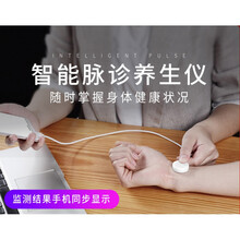 脉诊仪中医号脉仪监测智能精气养生仪小巧家用把脉脉冲白色便携式的 Micro-USB接口