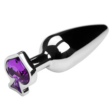 润裕   后庭金属铝合金肛塞可替换扑克牌底座精灵后庭扩肛塞sm成人性玩具 桃花底座(精灵3)