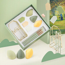 尔木萄 (AMORTALS)下午茶美妆蛋套装礼盒(粉扑化妆蛋彩妆蛋工具干湿两用不吃粉眼部化妆刷)