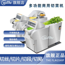 机商用多功能食堂用蔬菜切菜机切小米椒全自动土豆切片切丝机切菜器切丁机酸菜切丝机切桑叶机 前智 660型豪华升级款无机头