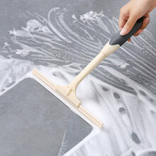 人所食 窗户玻璃清洁器擦窗器窗刮 软胶玻璃刮 浴室玻璃刮水器 米色 1个装