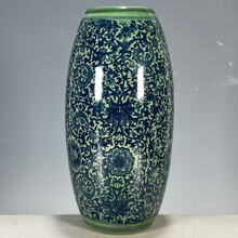 中国骨董品/大清雍正年製/大清雍正帝御製 A very rare blue-glazed zhadou, Mark and period of Yongzheng
