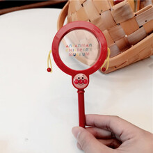 日本上学熊婴儿响版拍板面包超人宝宝抓握沙锤摇铃拨浪鼓安抚玩具 面包超人拨浪鼓