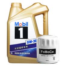 福特(FORD) 原厂4S店直供保养套餐 机油滤清器+美孚1号全合成5W-30 SP 4L装 福特全系2.0/1.0排量适用