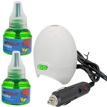 电蚊香车载蚊香器蚊香液汽车货车驱蚊器12V24V点烟器插头电蚊香器 点烟器液器+两瓶