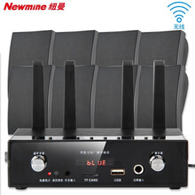 纽曼（Newmine）无线调频户外防水音柱壁挂音响套装 室外商铺学校广播背景音乐有源无线壁挂音箱组合 D12 有源无线调频壁挂音箱套装一拖八