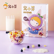窝小芽 缤纷谷物圈6g*6包/盒 宝宝儿童营养早餐谷物冲饮即食果蔬