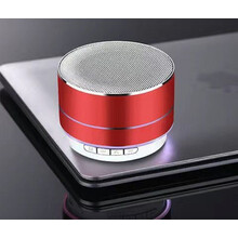 手机低音炮迷你插卡电脑户外便携小音箱小钢炮 中国红【蓝牙音响】 高配版【标准音质金属材质】