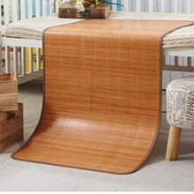 新款学生凉席0.9床席草席单人双人席子竹席双面席碳化席冰丝席0.6童席新品ZW 碳化席 宽0.6X长1.9米 直筒款