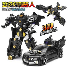 【迪士尼】迷你特工队X机甲狂雷三变鹰汽车机器人级恐龙力量五炫变形玩具 狂雷战士