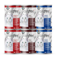 FussyCat澳洲猫罐头猫咪成猫增肥发腮营养主食大肉罐400g 三文鱼美毛罐【6罐装】