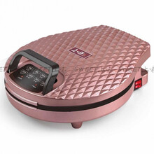 上味电饼铛家用38CM加深电饼铛双面烤饼机煎饼锅多功能烙饼锅 38CM玫瑰金3.5加深款