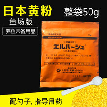上野黄粉鱼药龙鱼锦鲤金鱼观赏鱼药烂身烂尾疾病治疗 黄粉鱼场版 50g