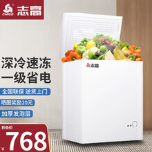 志高(CHIGO)160升冰柜家用小型冷藏冷冻保鲜冷柜 商用大容量冷冻柜一级能效 卧式冰箱多档温控