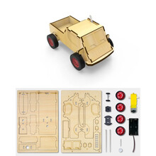 新款科学小实验套装手工制作材料儿童DIY玩具小学生科技发明手工创意 电动万向车 (配电池)