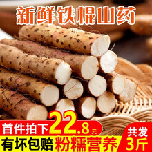 铁棍山药 铁杆淮山 火锅食材新鲜蔬菜 精选3斤装