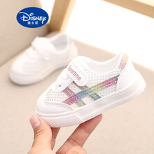 支持鴻星尔克/迪士尼(Disney)2021夏季新款男宝宝透气板鞋0-2岁1婴幼儿学步鞋软底女童小白 红色 333板鞋 内长13.0cm 17码