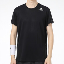 adidas HEAT.RDY 3-Stripes Tee - Black | adidas Singapore