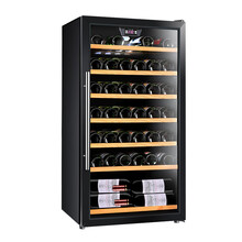 【品质保证】志高（CHIGO） JC-190红酒柜冷藏柜家用压缩机恒温葡萄酒柜 电子恒温酒柜 恒湿 黑色