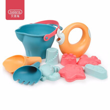 贝恩施 儿童玩具 夏日宝宝沙滩戏水玩具挖沙软胶沙滩玩具 贝恩施软胶沙滩玩具 10件套