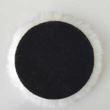 定制180自粘7寸6寸5寸羊毛垫毛线轮汽车轮抛光盘封釉球抛光轮打蜡海绵 天蓝色 6寸羊毛球