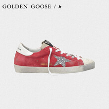 GOLDEN GOOSE/GGDB  女鞋Super-Star脏脏鞋小白鞋红色牛皮休闲鞋G34WS590.O4937
