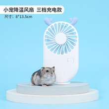 宠尚天 仓鼠夏天降温用品散热板宠物专用床龙猫兔子凉席垫避暑冰屋 小宠降温风扇 - 通风散热必备