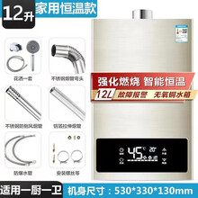日本樱花平衡式燃气热水器天然气煤气液化10L12升零冷水低水压AI 强排式恒温12升自己安装 天然气