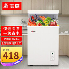 志高【送货上门】小冰柜家用小型迷你实用冷柜冷藏保鲜冷冻母乳卧式小冰箱 省电声音小制冷快  小巧不占地 【58升节能小冰柜 全国联保 送货上门】