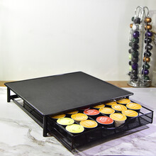 咖啡胶囊架 适用雀巢胶囊咖啡架Dolce Gusto收纳架子储存展示抽屉多趣酷思 36粒抽屉-黑色