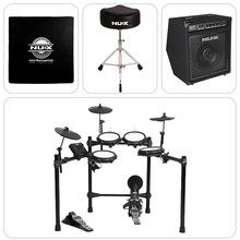 Nux DM-200 电子鼓新手入门初学者 小天使电鼓家庭娱乐专业演奏架子鼓 标配 鼓凳 鼓毯 音箱