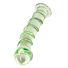 玻璃肛塞男女用号后庭器具扩张拉珠玻璃棒肛部自慰器具情趣用品 K01B号 17.4*3.5cm