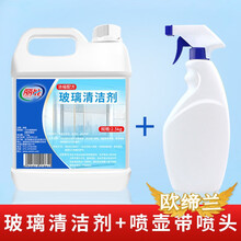 欧缔兰  玻璃清洁剂擦玻璃水家用窗户浴室清洗剂强力去污除水垢 玻璃清洁剂【+喷壶】