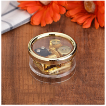 曲漾 发条音乐盒八音盒天空之城创意儿童生日礼物女生女友女孩小礼物 圆型(遇见)