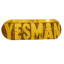 SOLDIER BAR 专业枫木手指滑板 CS YESMAN正男签名款 黄色 宽桥+球轮（背面不雕刻）