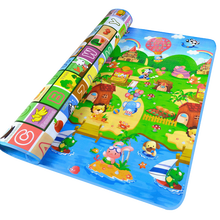 宝宝爬行垫 加厚爬爬垫 防潮泡沫地垫 婴儿童游戏家用客厅可折叠 2米*1.8米*0.5厘米双面 图案随机