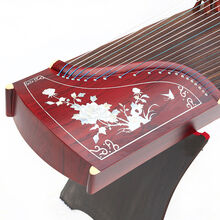 考十级古筝初学入门儿童学生成人教学练习琴 163长繁花似锦红色【豪华礼包带琴凳