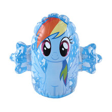 充气不倒翁 小马宝莉不倒翁充气玩具宝宝大号儿童拳击锻炼 带铃铛 云宝蓝至小号