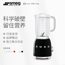 SMEG斯麦格 意大利进口 复古果汁机榨汁机破壁机 电动搅拌辅食机 BLF01 耀岩黑