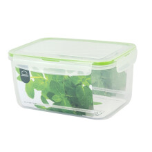 乐扣乐扣 饭盒塑料保鲜盒大容量带饭餐盒便当盒冰箱收纳盒小储物盒食品盒水果盒 2.4L