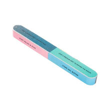 创意印花纳米指甲锉刀打磨砂搓条 六面抛光锉美甲工具条磨指甲器 3个装