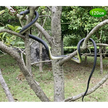 假蛇 仿真模型大号仿真蛇儿童玩具吓人恶搞整人软胶橡皮蛇假蛇整蛊动物摆件模型定制 120cm青色软胶蛇 均码