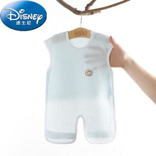 【特价】迪士尼(Disney)婴儿肚兜夏季薄款宝宝睡觉夏款护肚子纯棉儿童纱布背心式小孩小孩夏天穿的 浅蓝色 厂标160建议120-135CM
