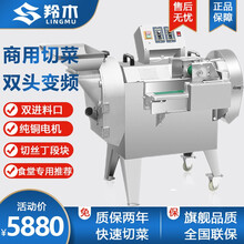 羚木 切菜机商用食堂全自动多功能切菜器土豆切片切丝切丁机商用封闭式学校酒店食堂用电动蔬菜切菜机 升级830(切丝片丁段)