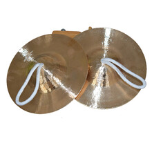 响铜大中小京镲金钹水镲铪子15 17 20小铜擦成人腰鼓钗铙钹 24CM响铜二帽镲一副