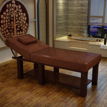 达洛优美容床按摩床美容院专用推拿纹绣理疗全套家用带洞折叠火疗床艾灸 套餐二：床+凳子 加固190*80 灰绒造型 80方腿