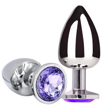 久爱 后庭肛塞 男女用后庭肛自慰器 SM同志GAY拉珠情趣欲仙快感另类玩具性用品 紫色中号