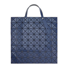 三宅一生 BAO BAO ISSEY MIYAKE 2021春夏款 奢侈品 女士大号八格手提单肩包海军蓝色PVC BB16 AG682 75